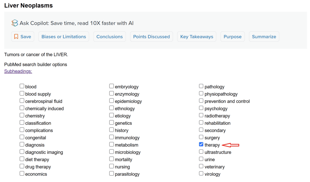 شرح عملي لاستخدام المصطلحات الفرعية (Subheadings) في نظام MeSH لتحسين نتائج البحث داخل ببمد (PubMed). 