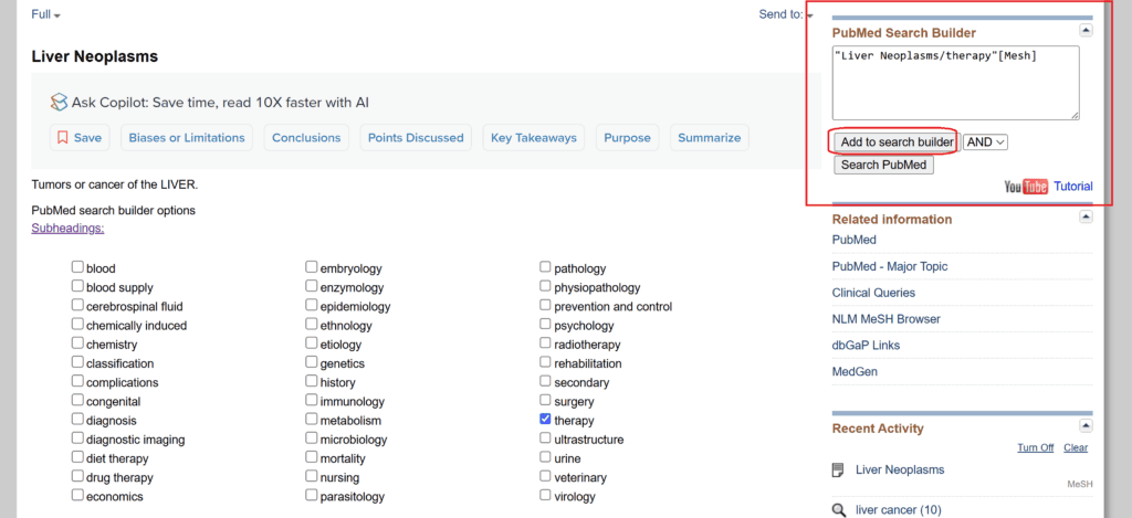 شرح عملي لاستخدام المصطلحات الفرعية (Subheadings) في نظام MeSH لتحسين نتائج البحث داخل ببمد (PubMed). 