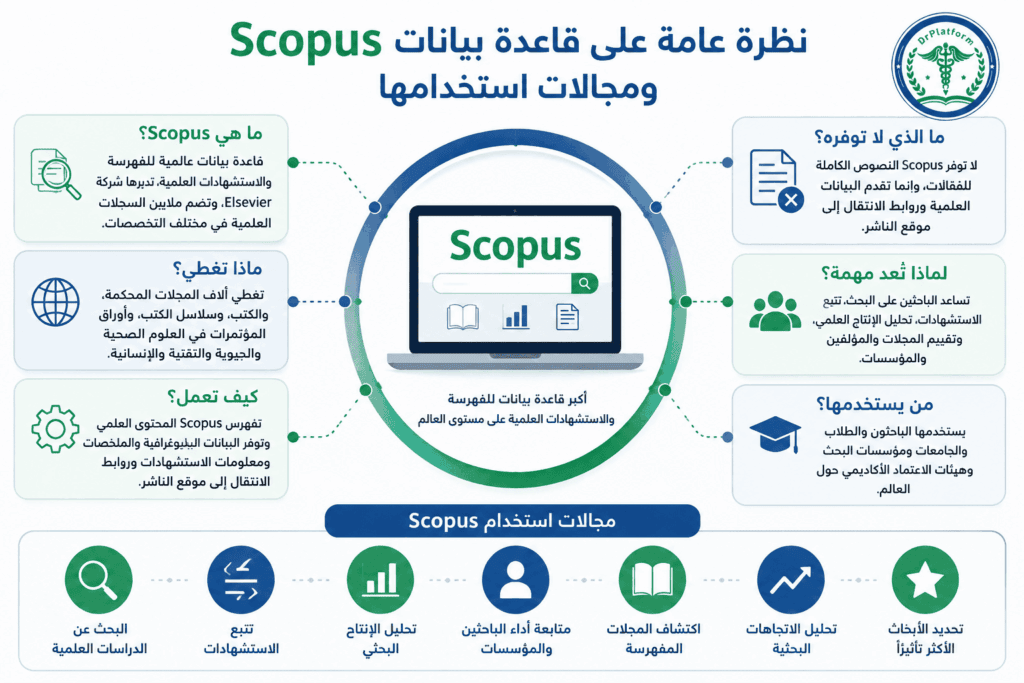 نظرة عامة على قاعدة بيانات سكوبس ومجالات استخدامها
