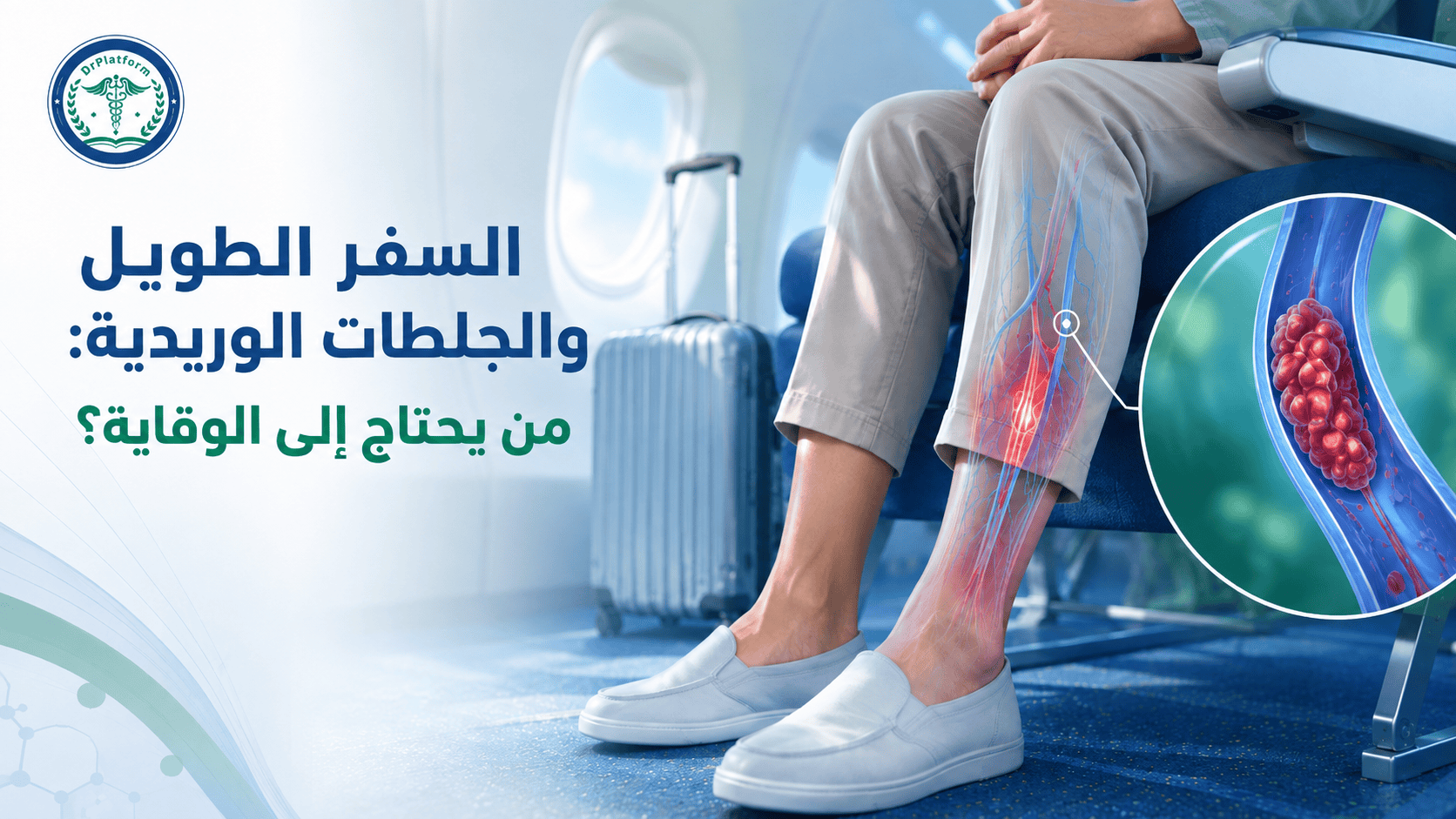 السفر الطويل والجلطات الوريدية وطرق الوقاية أثناء الرحلات