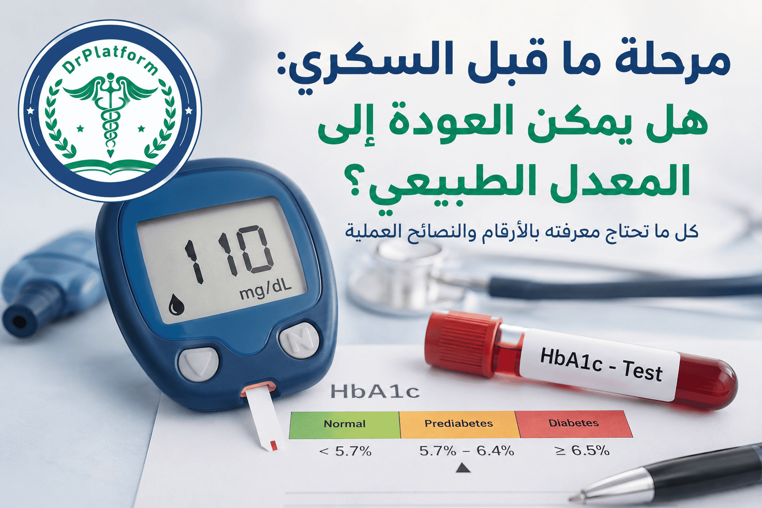 مرحلة ما قبل السكري وقياس مستوى سكر الدم والهيموغلوبين السكري
