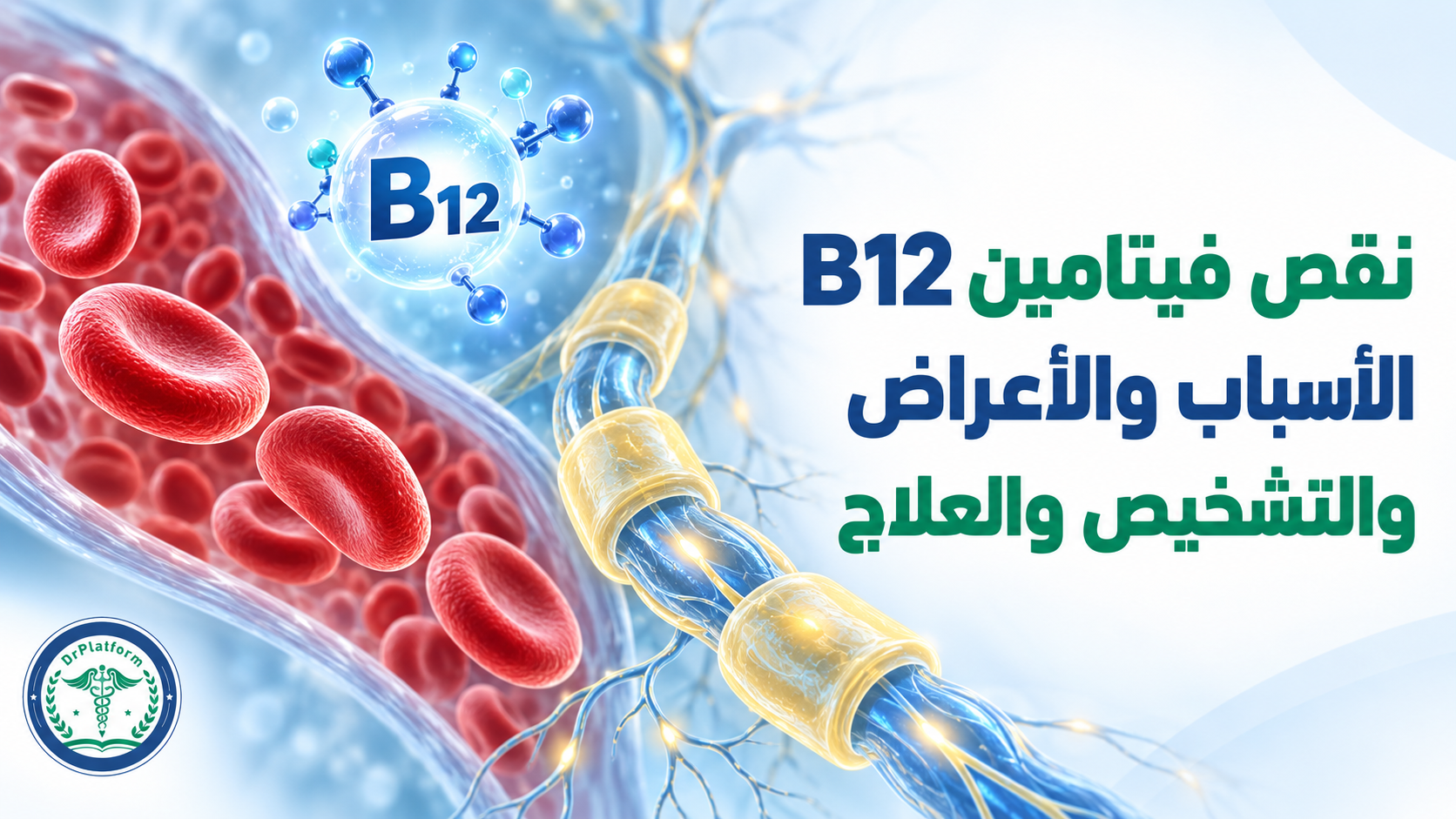 نقص فيتامين B12 وتأثيره في كريات الدم والأعصاب